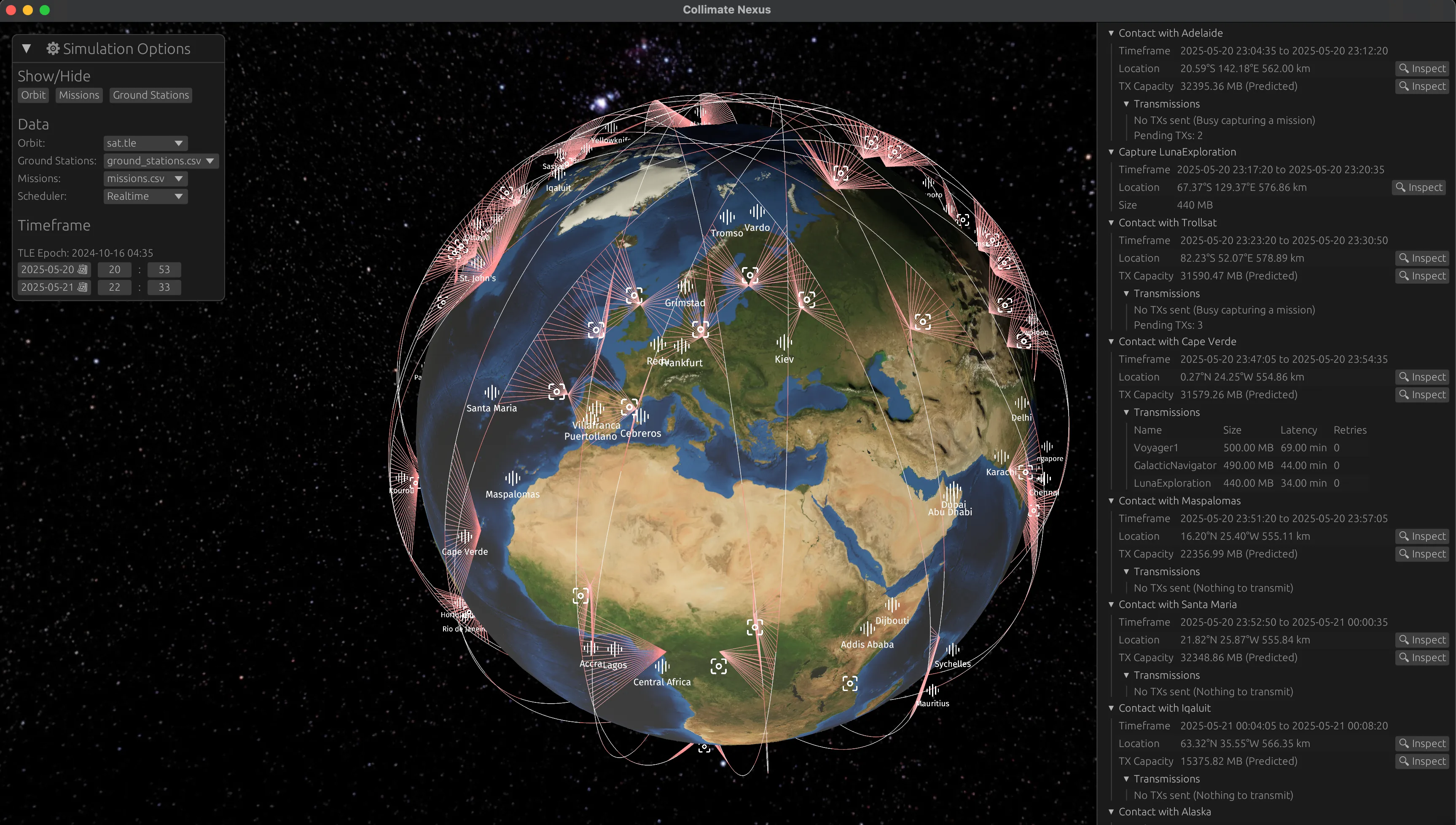 ColliMate Application Interface